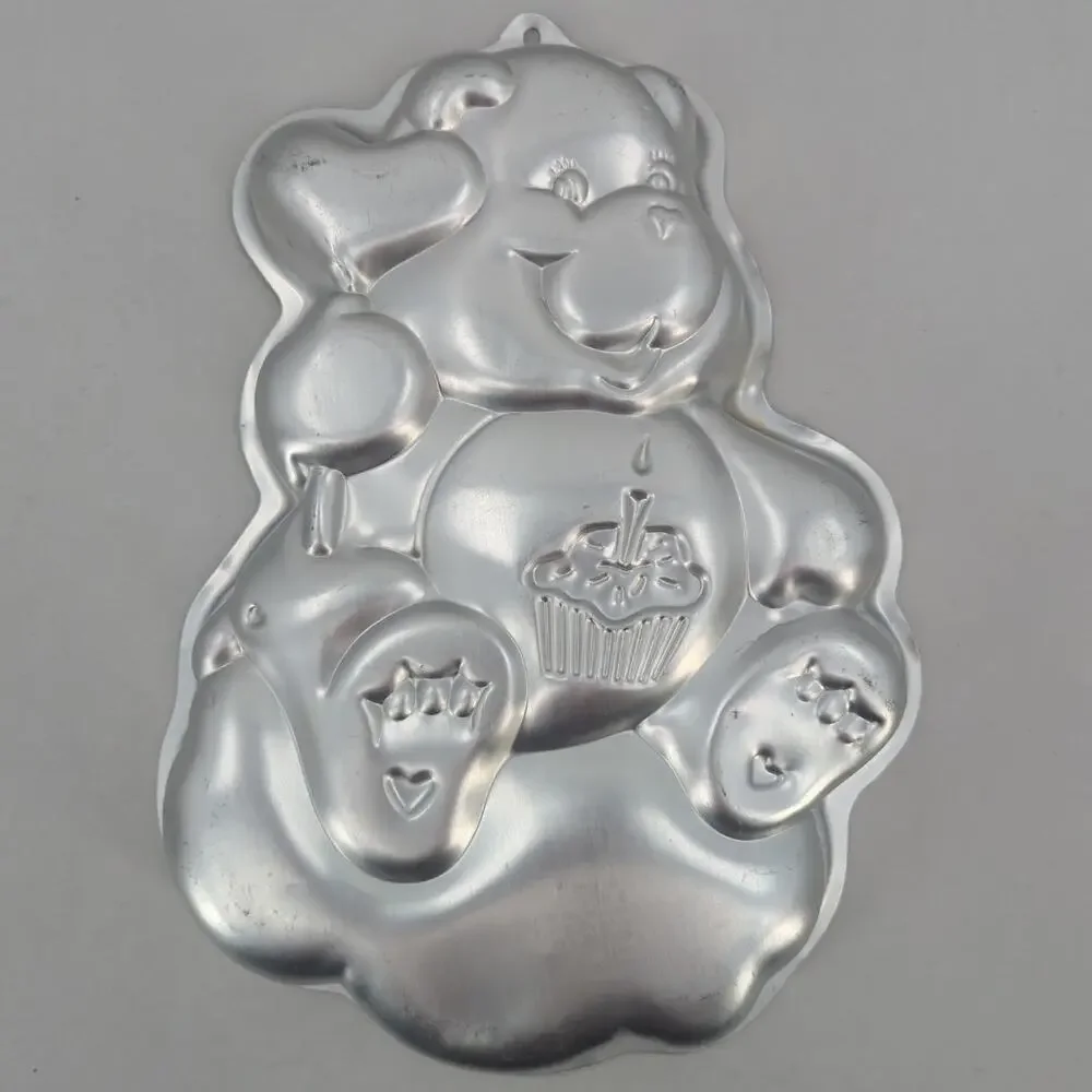 Vintage Wilton Care Bears Birthday Cake Pan 1983 #2105-1793 Aluminum Korea